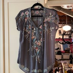 🍃💕NWT Johnny Was Embroidered Dreaming Blouse